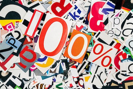 simsearch:400-04823707,k - One hundred percent on abstract letters background Stock Photo - Budget Royalty-Free & Subscription, Code: 400-07825290