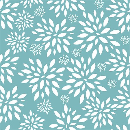 Flower Leaves Seamless Pattern Background Vector Illustration. EPS10 Stock Photo - Budget Royalty-Free & Subscription, Code: 400-07827215