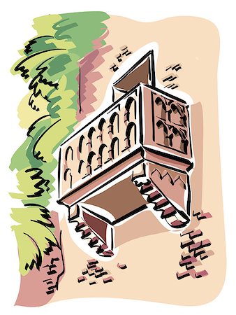 romeo und julia - illustration of the famous balcony of Juliet in Verona Stockbilder - Microstock & Abonnement, Bildnummer: 400-07827467