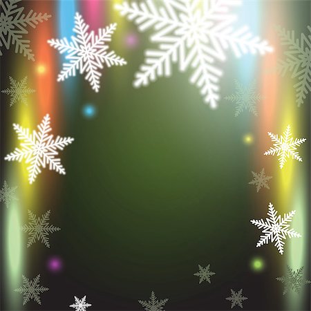 simsearch:400-08407579,k - Christmas snowflakes on colorful background. Vector illustration. Photographie de stock - Aubaine LD & Abonnement, Code: 400-07827594
