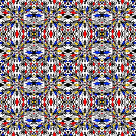simsearch:400-07518662,k - Design colorful seamless mosaic pattern. Abstract geometric background. Vector art Fotografie stock - Microstock e Abbonamento, Codice: 400-07827687