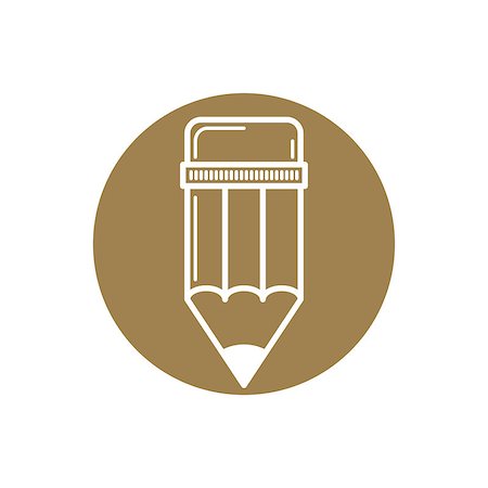 Pencil icon, vector. Stock Photo - Budget Royalty-Free & Subscription, Code: 400-07828031