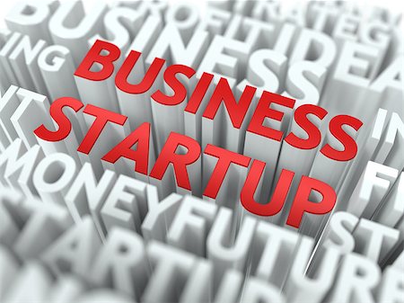 simsearch:400-07832378,k - Business Startup - Wordcloud Concept in Red Color on White Background. Photographie de stock - Aubaine LD & Abonnement, Code: 400-07828098