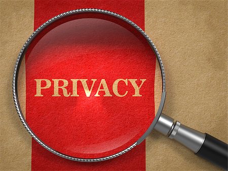 red data - Privacy through Magnifying Glass on Old Paper with Red Vertical Line. Stock Photo - Budget Royalty-Free & Subscription, Code: 400-07828137