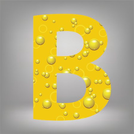 simsearch:400-07828997,k - colorful illustration with beer letter B on a grey background Stock Photo - Budget Royalty-Free & Subscription, Code: 400-07828979