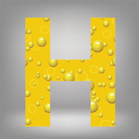 simsearch:400-07828997,k - colorful illustration with beer letter H on a grey background Stock Photo - Budget Royalty-Free & Subscription, Code: 400-07828985