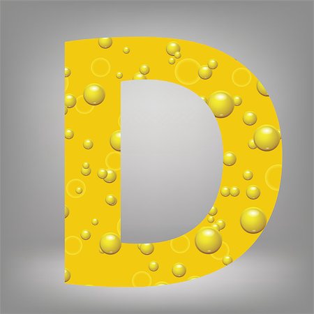 simsearch:400-07828997,k - colorful illustration with beer letter D on a grey background Stock Photo - Budget Royalty-Free & Subscription, Code: 400-07828981