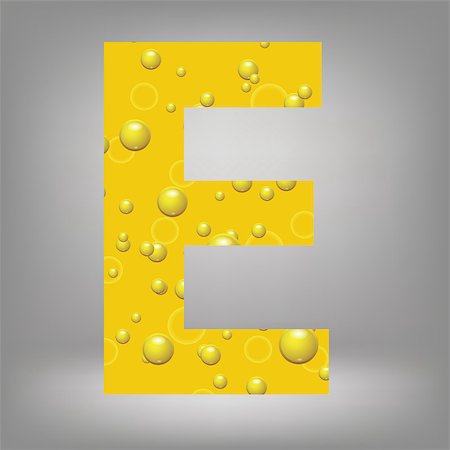 simsearch:400-07828997,k - colorful illustration with beer letter E on a grey background Stock Photo - Budget Royalty-Free & Subscription, Code: 400-07828982