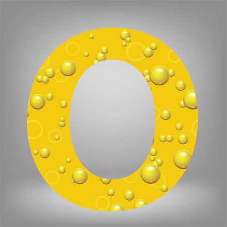 simsearch:400-07828997,k - colorful illustration with beer letter O on a grey background Stock Photo - Budget Royalty-Free & Subscription, Code: 400-07828992