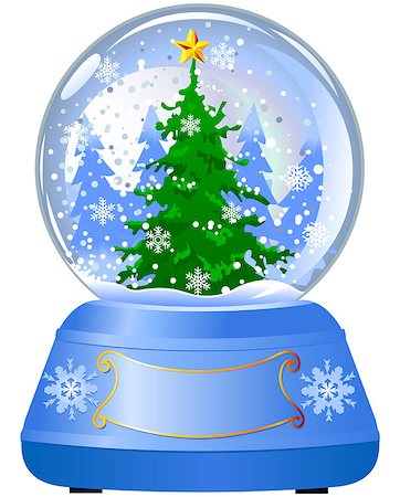 simsearch:400-07840277,k - Snow globe with a Christmas tree inside Foto de stock - Super Valor sin royalties y Suscripción, Código: 400-07829009