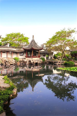 simsearch:400-07833653,k - Garden of Fisherman in Suzhou, China. Summer day Stockbilder - Microstock & Abonnement, Bildnummer: 400-07829239