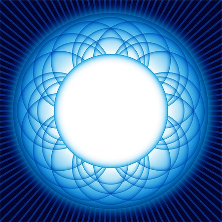 studio023 (artist) - Blue circle of transition to white as magical swirl waves Stockbilder - Microstock & Abonnement, Bildnummer: 400-07829357