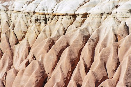 Detailed photo of vivid pink rock formations from above in Cappadocia, Turkey Foto de stock - Super Valor sin royalties y Suscripción, Código: 400-07829655