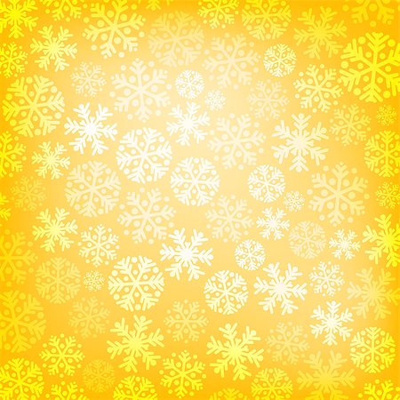 simsearch:400-07299338,k - Abstract yellow christmas background with snowflakes Photographie de stock - Aubaine LD & Abonnement, Code: 400-07829746
