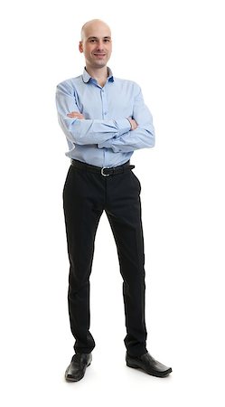 simsearch:400-07820348,k - full length portrait of a businessman over white background Photographie de stock - Aubaine LD & Abonnement, Code: 400-07820345