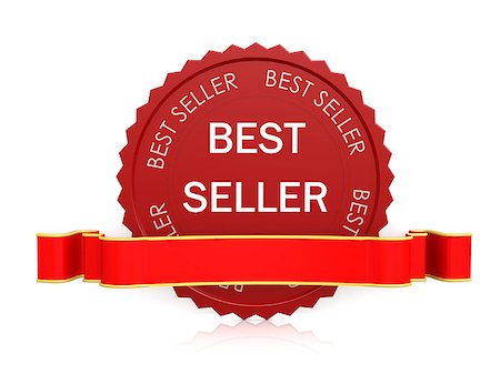 simsearch:400-07313627,k - Best seller seal with ribbon Foto de stock - Super Valor sin royalties y Suscripción, Código: 400-07821155