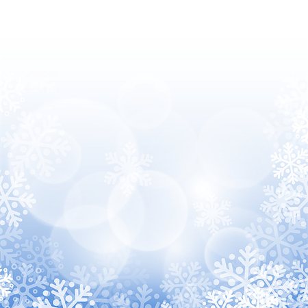 simsearch:400-07839998,k - Abstract blue christmas background with snowflakes Stock Photo - Budget Royalty-Free & Subscription, Code: 400-07821625