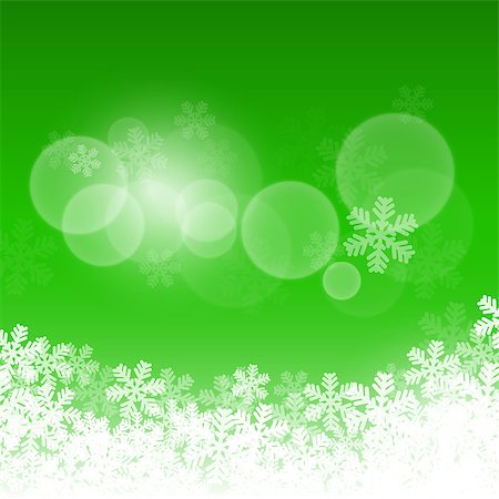 simsearch:400-07839998,k - Abstract green christmas background with snowflakes Stock Photo - Budget Royalty-Free & Subscription, Code: 400-07821631