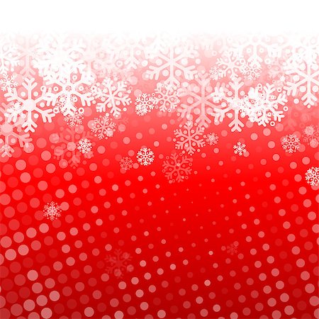 simsearch:400-07839998,k - Abstract red christmas background with snowflakes Stock Photo - Budget Royalty-Free & Subscription, Code: 400-07821632