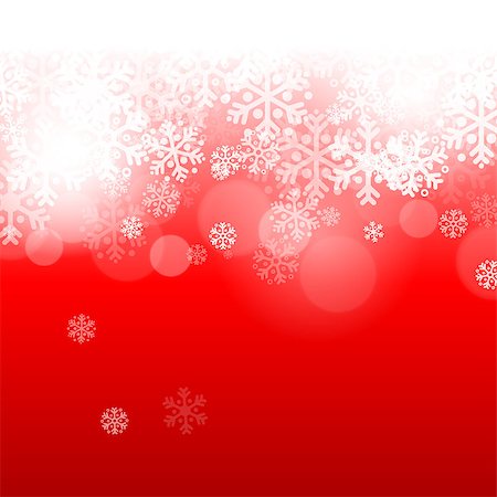 simsearch:400-07839998,k - Abstract red christmas background with snowflakes Stock Photo - Budget Royalty-Free & Subscription, Code: 400-07821633