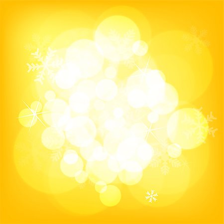 simsearch:400-07299338,k - Abstract yellow christmas background with snowflakes Photographie de stock - Aubaine LD & Abonnement, Code: 400-07821648