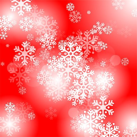 simsearch:400-07839998,k - Abstract red christmas background with snowflakes Stock Photo - Budget Royalty-Free & Subscription, Code: 400-07821641