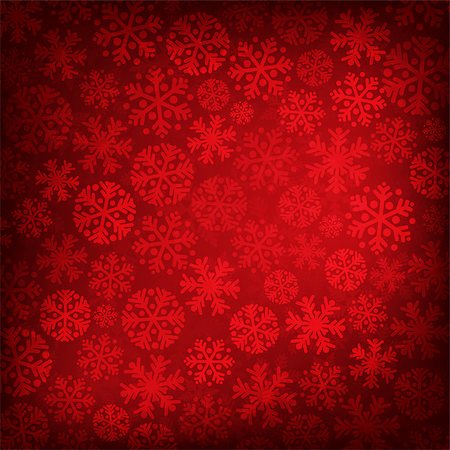 simsearch:400-07179433,k - Abstract red christmas background with snowflakes Stock Photo - Budget Royalty-Free & Subscription, Code: 400-07821656