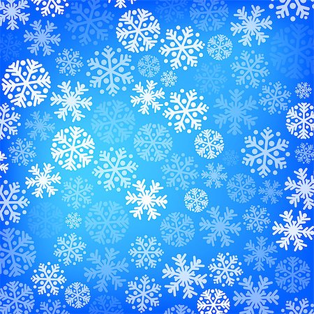 simsearch:400-07839998,k - Abstract blue christmas background with snowflakes Stock Photo - Budget Royalty-Free & Subscription, Code: 400-07821660