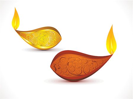 divine lamp light - abstract artistic diwali background vector illustration Stock Photo - Budget Royalty-Free & Subscription, Code: 400-07822862