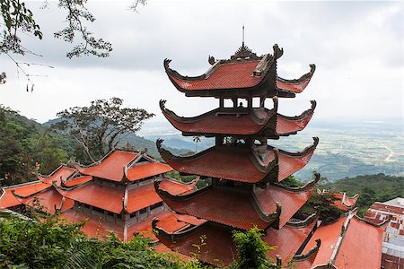 Pagoda in Ta Cu mountain, Binh Thuan province, Vietnam. Photographie de stock - Aubaine LD & Abonnement, Code: 400-07822875