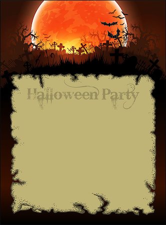 simsearch:400-08260546,k - Halloween background, this illustration may be useful as designer work Fotografie stock - Microstock e Abbonamento, Codice: 400-07823214