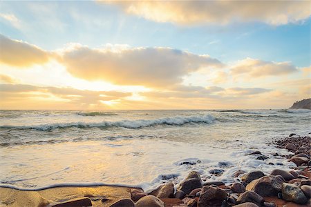 Ocean shore in the morning (Cape Breton, Nova Scotia, Canada) Stockbilder - Microstock & Abonnement, Bildnummer: 400-07823491
