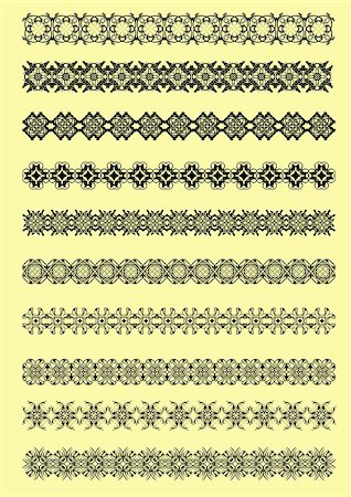 simsearch:400-04747052,k - Collection of Ornamental Rule Lines in Different Design styles Stock Photo - Budget Royalty-Free & Subscription, Code: 400-07823518