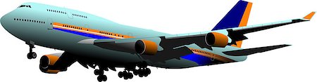 simsearch:859-09192776,k - Airplane on the air. Vector illustration Stock Photo - Budget Royalty-Free & Subscription, Code: 400-07823513
