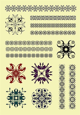 simsearch:400-04747052,k - Collection of Ornamental Rule Lines in Different Design styles Stock Photo - Budget Royalty-Free & Subscription, Code: 400-07823520