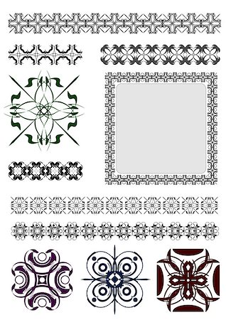 simsearch:400-04747052,k - Collection of Ornamental Rule Lines in Different Design styles. vector illustration Stock Photo - Budget Royalty-Free & Subscription, Code: 400-07823523