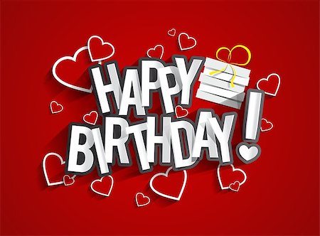 simsearch:400-07746196,k - Colorful Happy Birthday Greeting Card vector illustration Foto de stock - Super Valor sin royalties y Suscripción, Código: 400-07823575