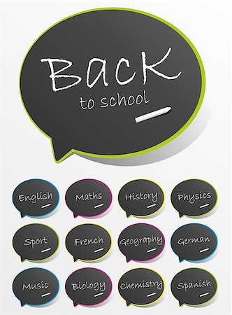 Back To School Banners vector illustration Stock Photo - Budget Royalty-Free & Subscription, Code: 400-07823638