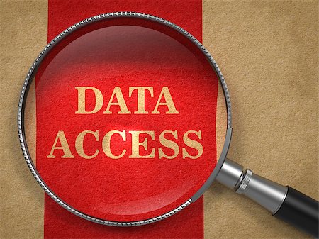 simsearch:400-05946493,k - Data Access through Magnifying Glass on Old Paper with Red Vertical Line. Stock Photo - Budget Royalty-Free & Subscription, Code: 400-07823820