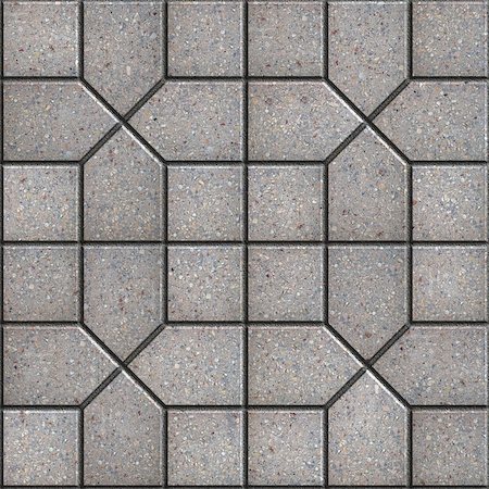 simsearch:400-08888374,k - Gray Pavement  Slabs Laid in Pattern. Seamless Tileable Texture. Stock Photo - Budget Royalty-Free & Subscription, Code: 400-07823866