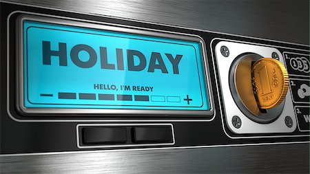 simsearch:400-07833752,k - Holiday - Inscription in Display on Vending Machine. Business Concept. Foto de stock - Super Valor sin royalties y Suscripción, Código: 400-07823913