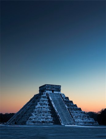 Chicen Itza, Mexico at sunrise Stock Photo - Budget Royalty-Free & Subscription, Code: 400-07823970
