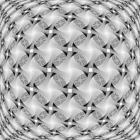 simsearch:400-07836085,k - Design monochrome warped grid decorative pattern. Abstract diagonal background. Vector art Foto de stock - Super Valor sin royalties y Suscripción, Código: 400-07836077