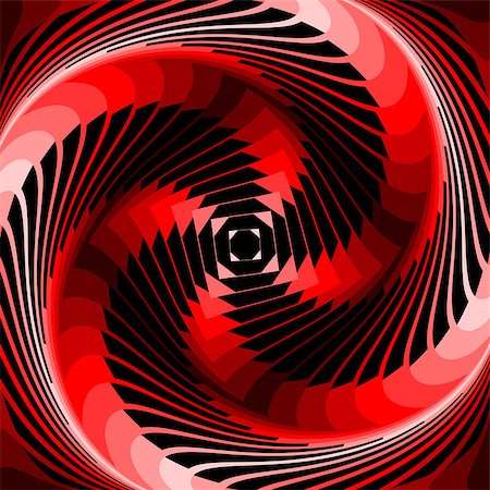 simsearch:400-07717373,k - Design colorful vortex movement illusion geometric background. Abstract stripe distorted textured backdrop. Vector-art illustration Foto de stock - Super Valor sin royalties y Suscripción, Código: 400-07836090