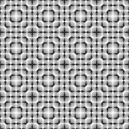 simsearch:400-08051059,k - Design seamless square trellised pattern. Abstract geometric monochrome background. Speckled texture. Vector art Foto de stock - Royalty-Free Super Valor e Assinatura, Número: 400-07836113