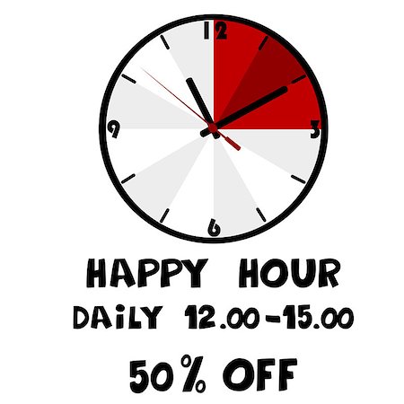 shopping mall advertising - Happy hour banner Stock Photo - Budget Royalty-Free & Subscription, Code: 400-07836214