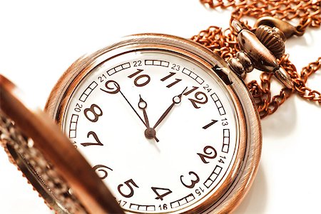 simsearch:400-04736251,k - Beautiful photos of vintage watches on a chain. Isolated on white. Stock Photo - Budget Royalty-Free & Subscription, Code: 400-07836310