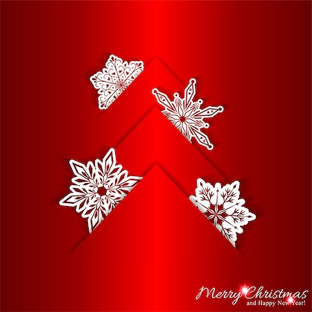 simsearch:400-07839998,k - Red Christmas Background with White Snowflake Stock Photo - Budget Royalty-Free & Subscription, Code: 400-07836402
