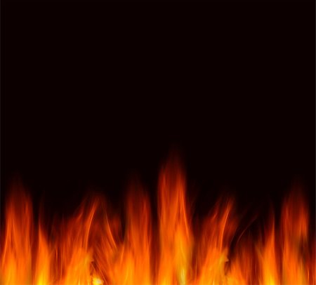 simsearch:400-04036336,k - Fire flames isolated on black background Foto de stock - Super Valor sin royalties y Suscripción, Código: 400-07836744