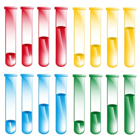 studio023 (artist) - test-tube colors with white background graded filling Stockbilder - Microstock & Abonnement, Bildnummer: 400-07836746